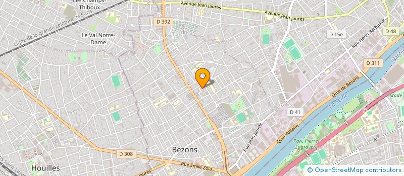localisation de l'entreprise MONSIEUR JULES NONOU AHADZI à BEZONS