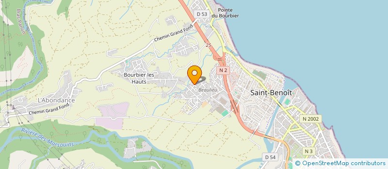 localisation de l'entreprise MONSIEUR JULES-OLIVIER DHORT  SAINT-BENOIT