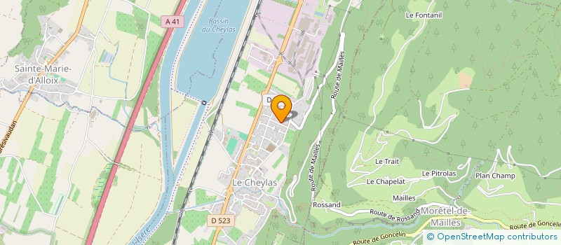 localisation de l'entreprise MONSIEUR JULES ORTOLLAND  LE CHEYLAS