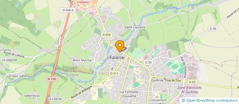 localisation de l'entreprise MONSIEUR JULES PANNIER à FALAISE