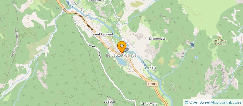 localisation de l'entreprise MONSIEUR JULES PARISIO  LE LAUZET-UBAYE