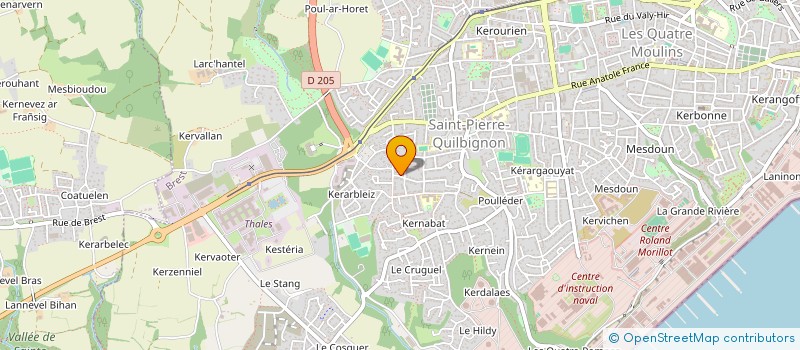 localisation de l'entreprise MONSIEUR JULES PETTON à BREST