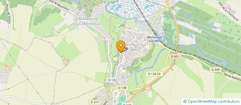 localisation de l'entreprise MONSIEUR JULES PROVOST  MONTREUIL-SUR-MER