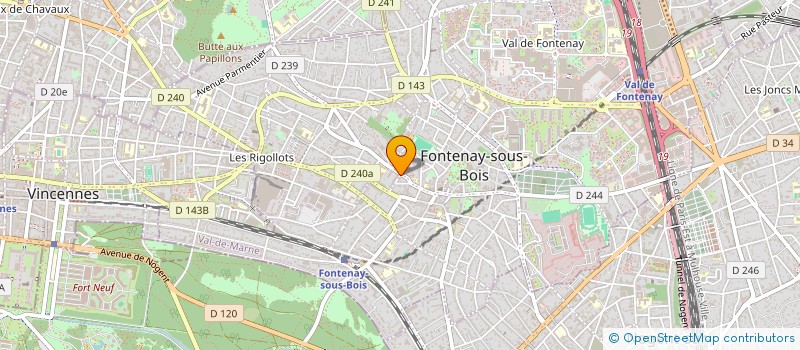 localisation de l'entreprise MONSIEUR JULES RATIER  FONTENAY-SOUS-BOIS