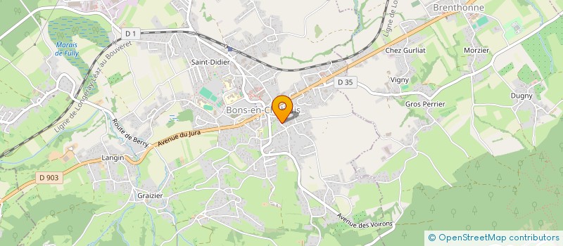 localisation de l'entreprise MONSIEUR JULES RAULIN  BONS-EN-CHABLAIS