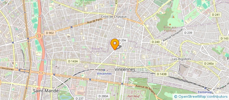 localisation de l'entreprise MONSIEUR JULES REDON à VINCENNES
