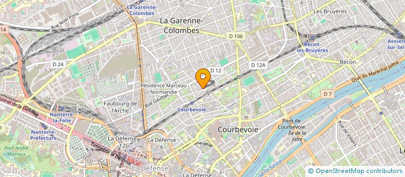 localisation de l'entreprise MONSIEUR JULES RENIER à COURBEVOIE