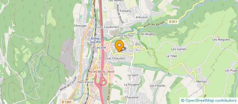 localisation de l'entreprise MONSIEUR JULES REYMOND-LARUINA  GRESY-SUR-AIX