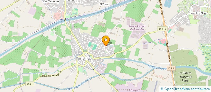 localisation de l'entreprise MONSIEUR JULES ROGET  TORREILLES