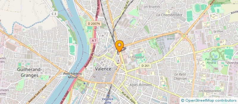 localisation de l'entreprise MONSIEUR JULES ROUSSET à VALENCE