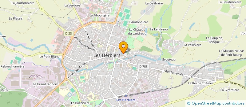 localisation de l'entreprise MONSIEUR JULES ROUX à LES HERBIERS