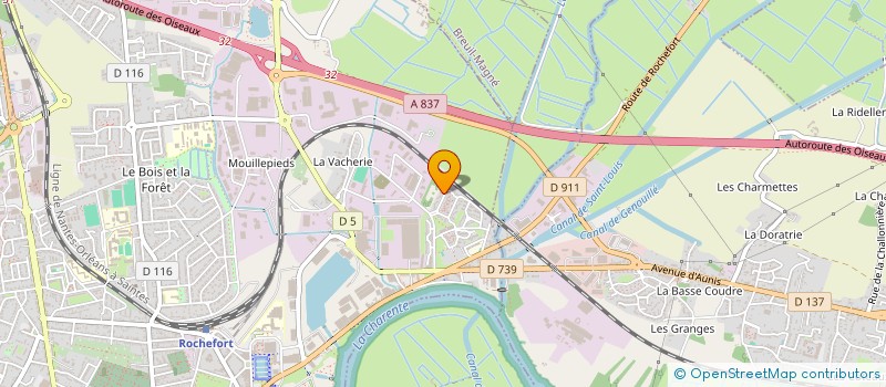 localisation de l'entreprise MONSIEUR JULES ROZIER  ROCHEFORT