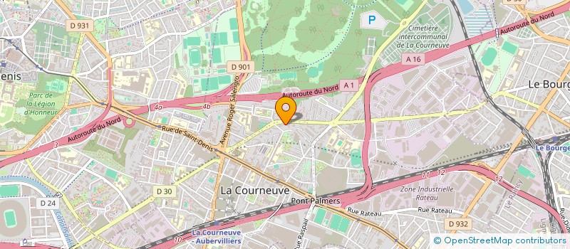 localisation de l'entreprise MONSIEUR JULES SABAS à LA COURNEUVE