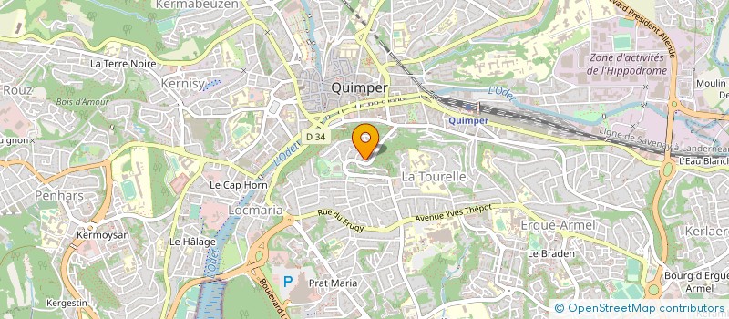 localisation de l'entreprise MONSIEUR JULES SAINTHORANT à QUIMPER