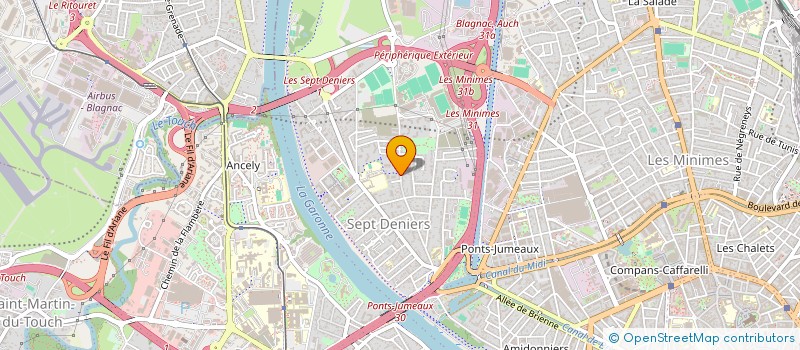 localisation de l'entreprise MONSIEUR JULES SERIGNAC  TOULOUSE