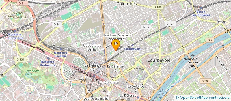 localisation de l'entreprise MONSIEUR JULES SIMON à COURBEVOIE