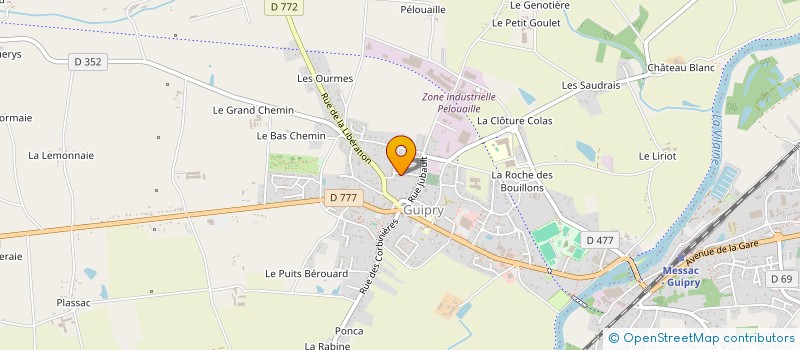 localisation de l'entreprise MONSIEUR JULES SORNAY  GUIPRY-MESSAC