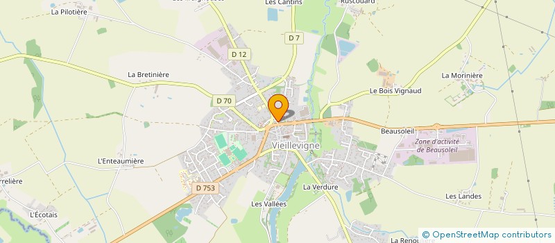 localisation de l'entreprise MONSIEUR JULES TARAUD  VIEILLEVIGNE