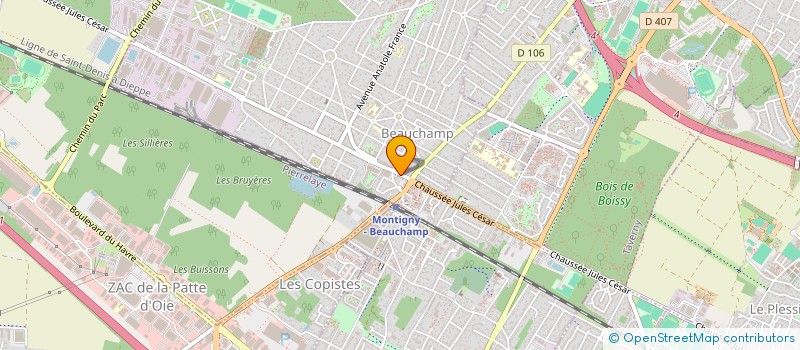 localisation de l'entreprise MONSIEUR JULES TOUBOUL  BEAUCHAMP