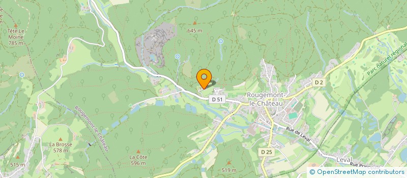 localisation de l'entreprise MONSIEUR JULES TROMMENSCHLAGER à ROUGEMONT-LE-CHATEAU