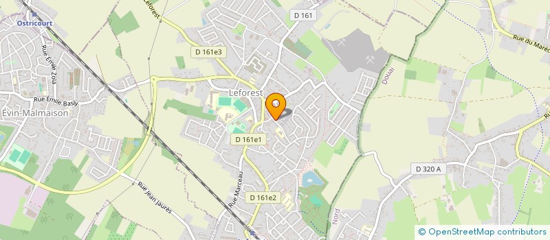 localisation de l'entreprise MONSIEUR JULES VANHUYSSE  LEFOREST