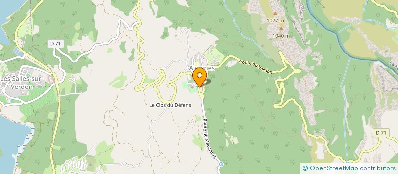 localisation de l'entreprise MONSIEUR JULES VAUDOUR  AIGUINES