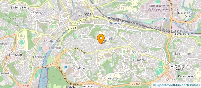 localisation de l'entreprise MONSIEUR JULES VIVET à QUIMPER