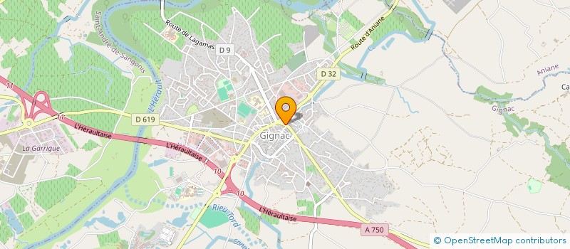 localisation de l'entreprise MONSIEUR JULIAN BARG  GIGNAC