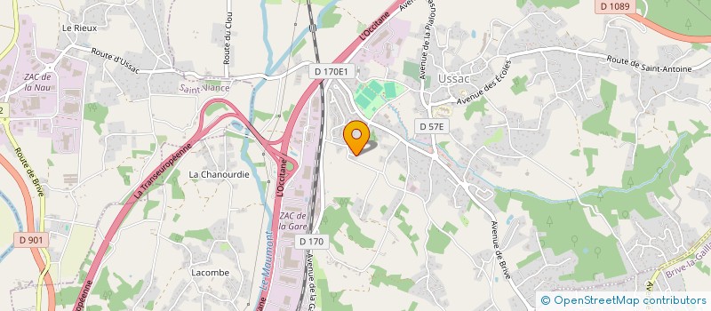 localisation de l'entreprise MONSIEUR JULIAN BERTIN  USSAC