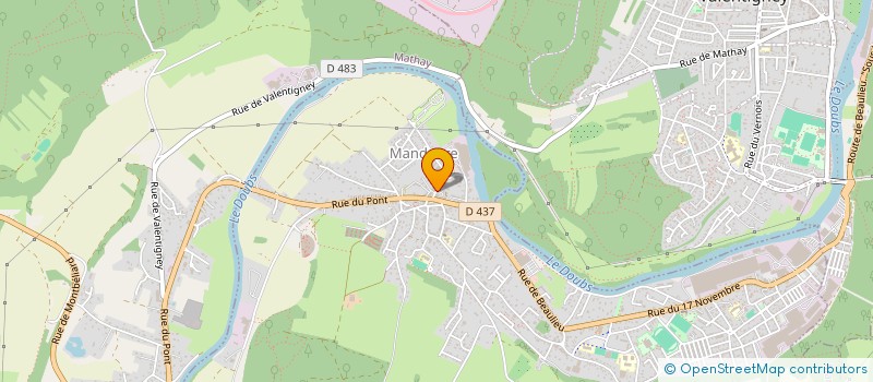 localisation de l'entreprise MONSIEUR JULIAN BOILLON  MANDEURE