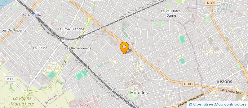 localisation de l'entreprise MONSIEUR JULIAN BREUZARD  HOUILLES