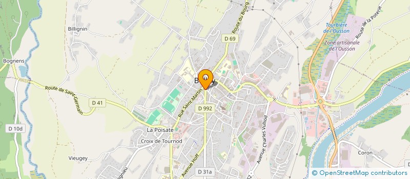 localisation de l'entreprise MONSIEUR JULIAN CARROZZINO  BELLEY