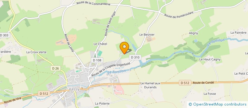 localisation de l'entreprise MONSIEUR JULIAN CHAMPIN  VALDALLIERE