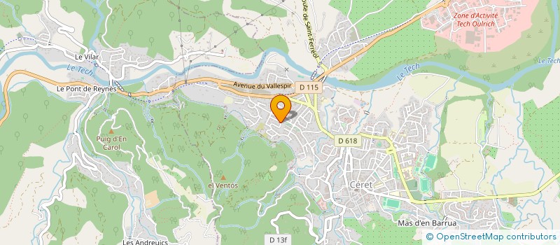 localisation de l'entreprise MONSIEUR JULIAN COLERE  CERET