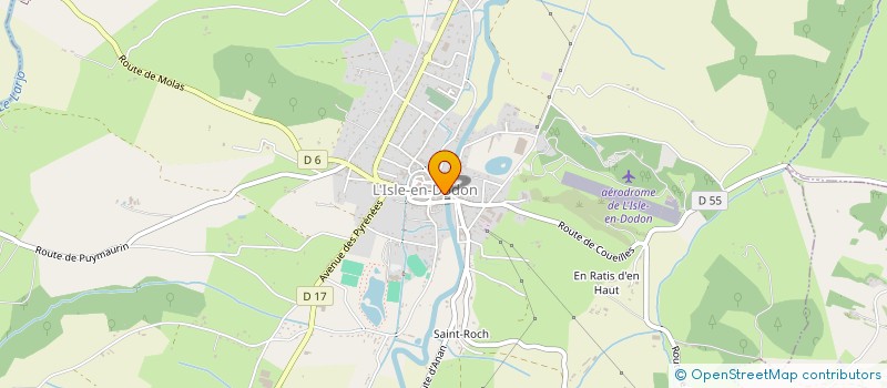 localisation de l'entreprise MONSIEUR JULIAN DE WAAL  L'ISLE-EN-DODON