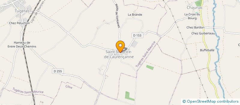 localisation de l'entreprise MONSIEUR JULIAN DELAVIE  TUGERAS-SAINT-MAURICE