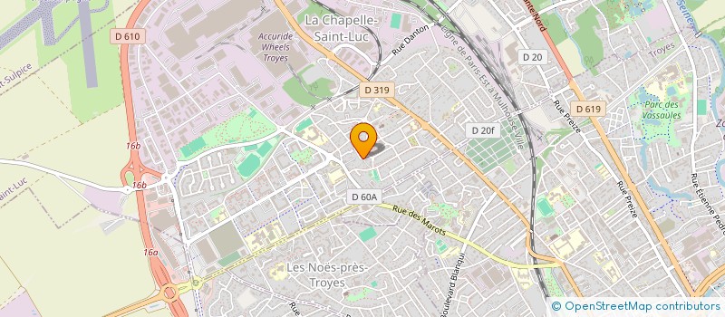 localisation de l'entreprise MONSIEUR JULIAN DZEMAILJI  LA CHAPELLE-SAINT-LUC