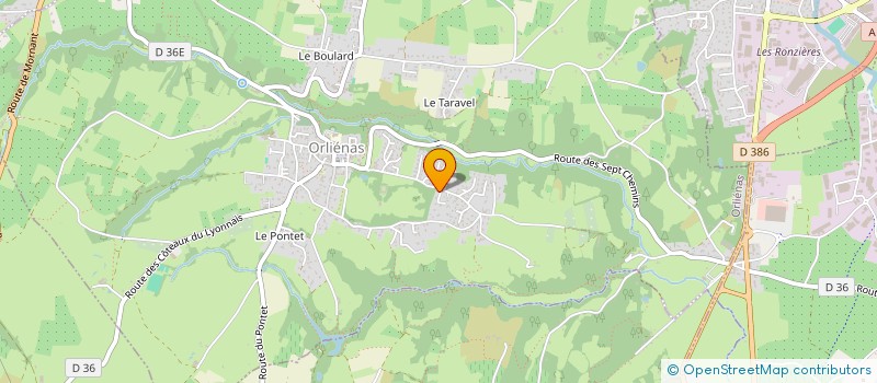 localisation de l'entreprise MONSIEUR JULIAN FONTBONNE  ORLIENAS