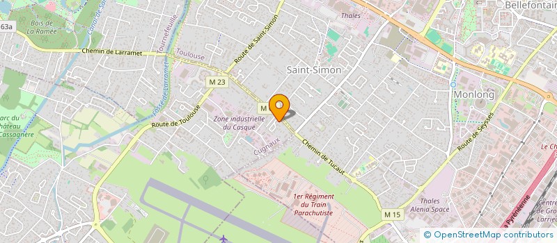 localisation de l'entreprise MONSIEUR JULIAN FOUILLADE  CUGNAUX