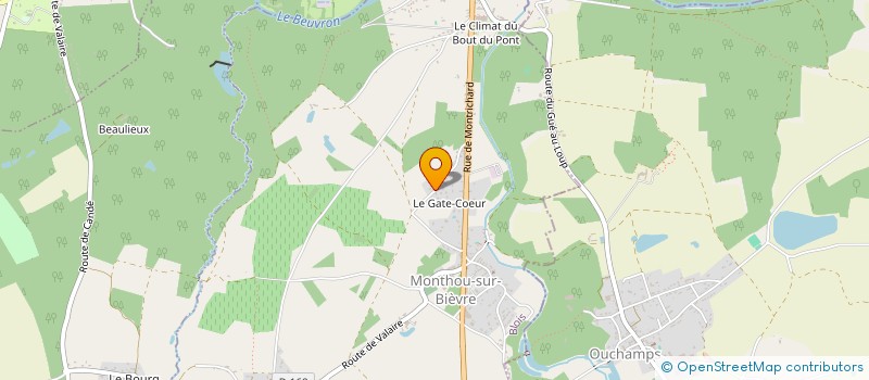 localisation de l'entreprise MONSIEUR JULIAN GOUBET  MONTHOU-SUR-BIEVRE