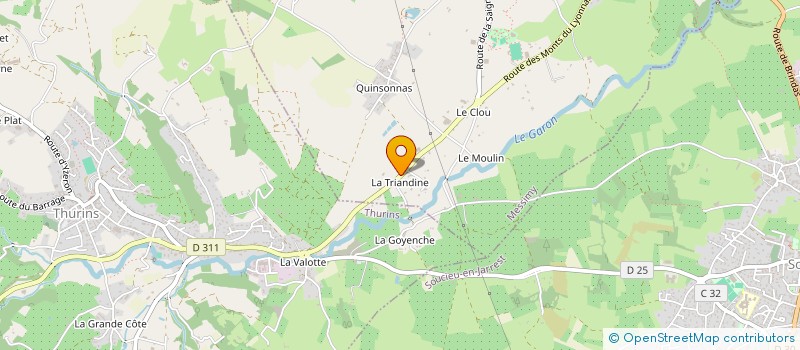 localisation de l'entreprise MONSIEUR JULIAN GRANGEON à MESSIMY