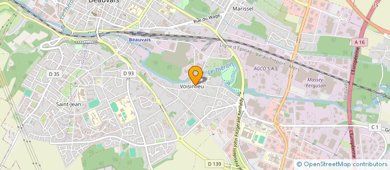 localisation de l'entreprise MONSIEUR JULIAN GUYENNOT  BEAUVAIS