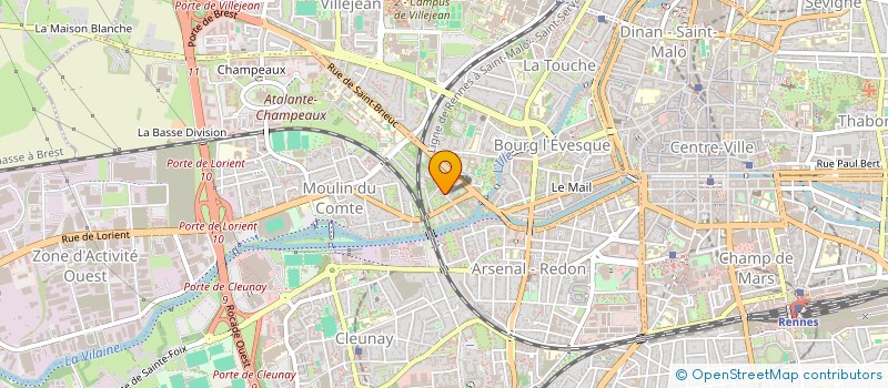 localisation de l'entreprise MONSIEUR JULIAN LE GLEAU  RENNES