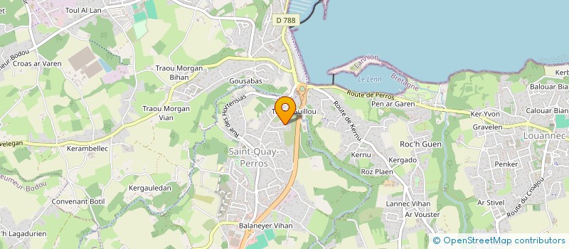 localisation de l'entreprise MONSIEUR JULIAN MAHE  SAINT-QUAY-PERROS