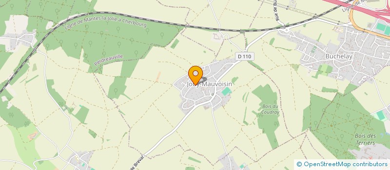 localisation de l'entreprise MONSIEUR JULIAN MERLIN  JOUY-MAUVOISIN