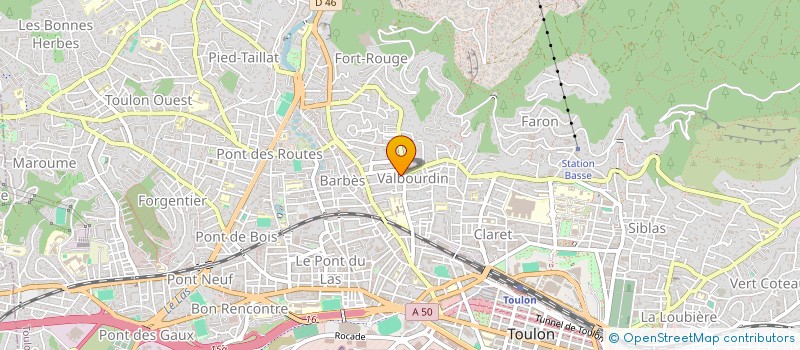 localisation de l'entreprise MONSIEUR JULIAN MOULIN  TOULON