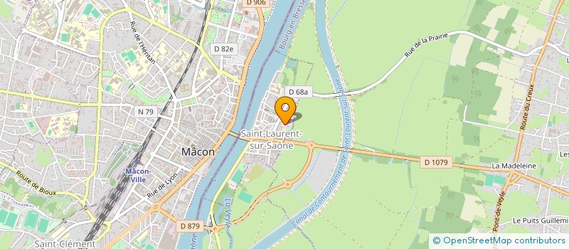 localisation de l'entreprise MONSIEUR JULIAN MURATI  SAINT-LAURENT-SUR-SAONE