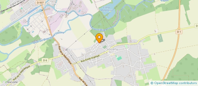 localisation de l'entreprise MONSIEUR JULIAN PLUCHARD  SINCENY