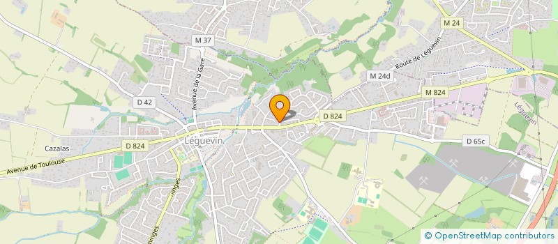 localisation de l'entreprise MONSIEUR JULIAN SAURA  LEGUEVIN