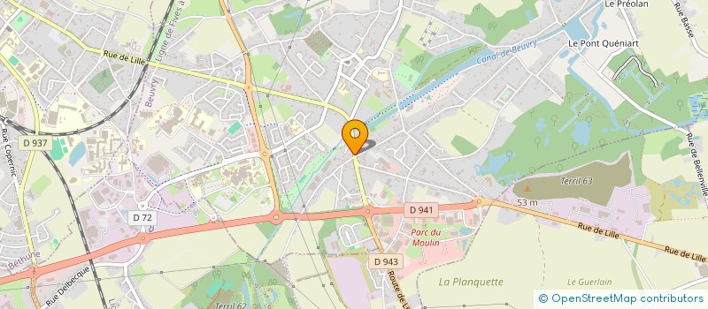 localisation de l'entreprise MONSIEUR JULIAN SMEETS SAIB  BEUVRY